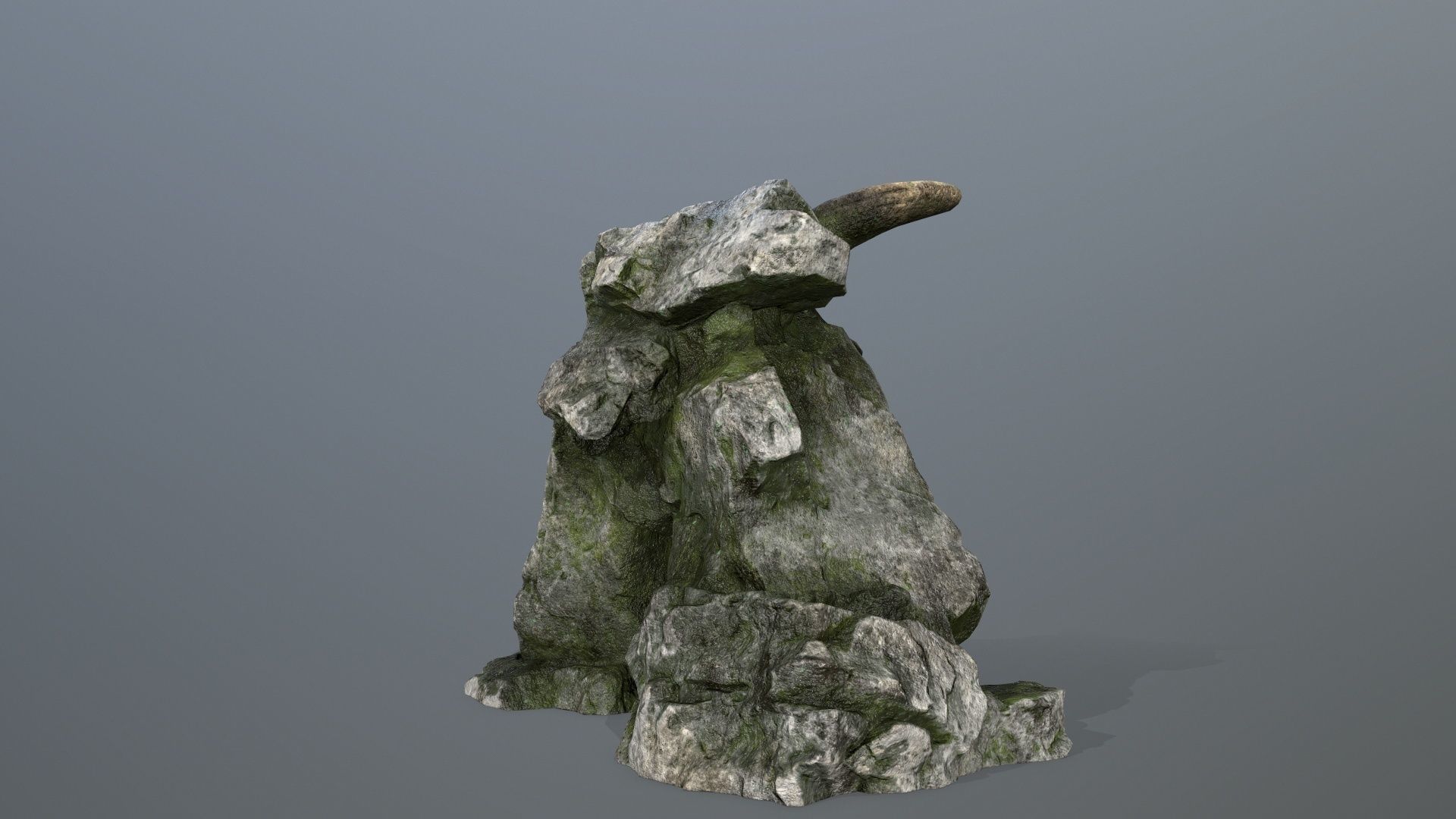 Skull Gate Low-poly 3D model_7