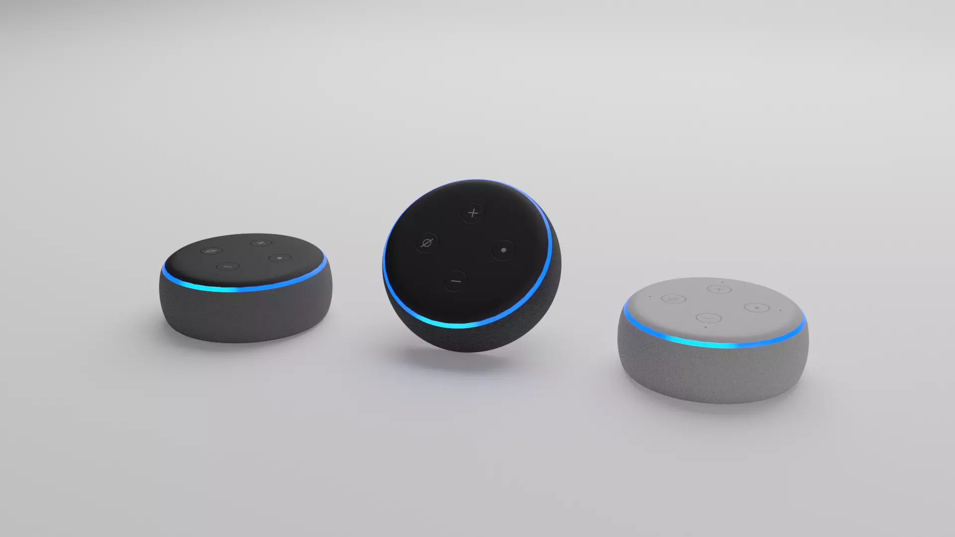 Echo Dot 3 Low-poly 3D model