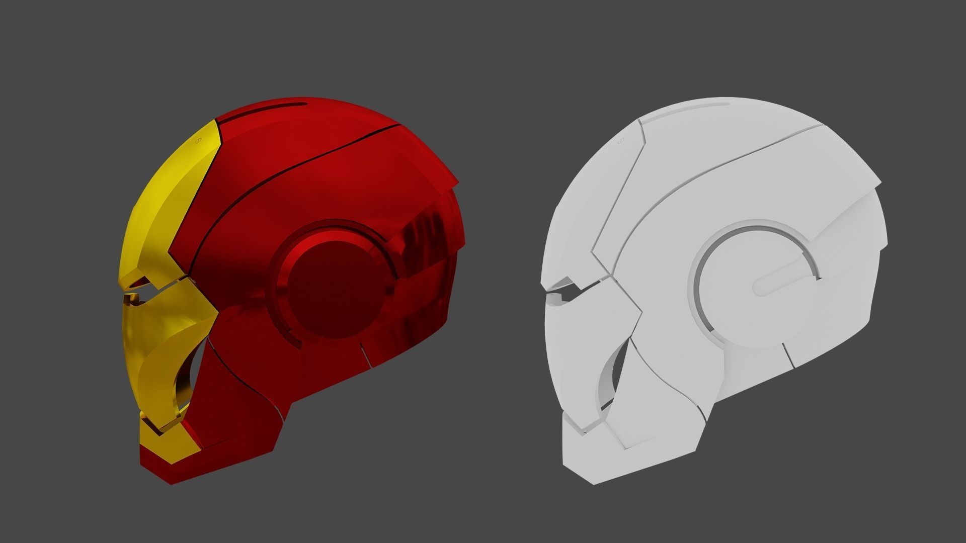 Ironman Mark III Helmet Free 3D model_4