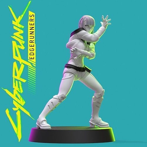 Lucy from Cyberpunk Edgerunners 28mm miniature Free 3D print model
