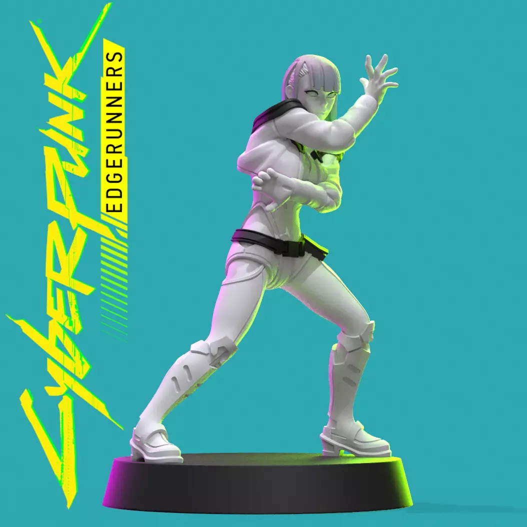 Lucy from Cyberpunk Edgerunners 28mm miniature Free 3D print model