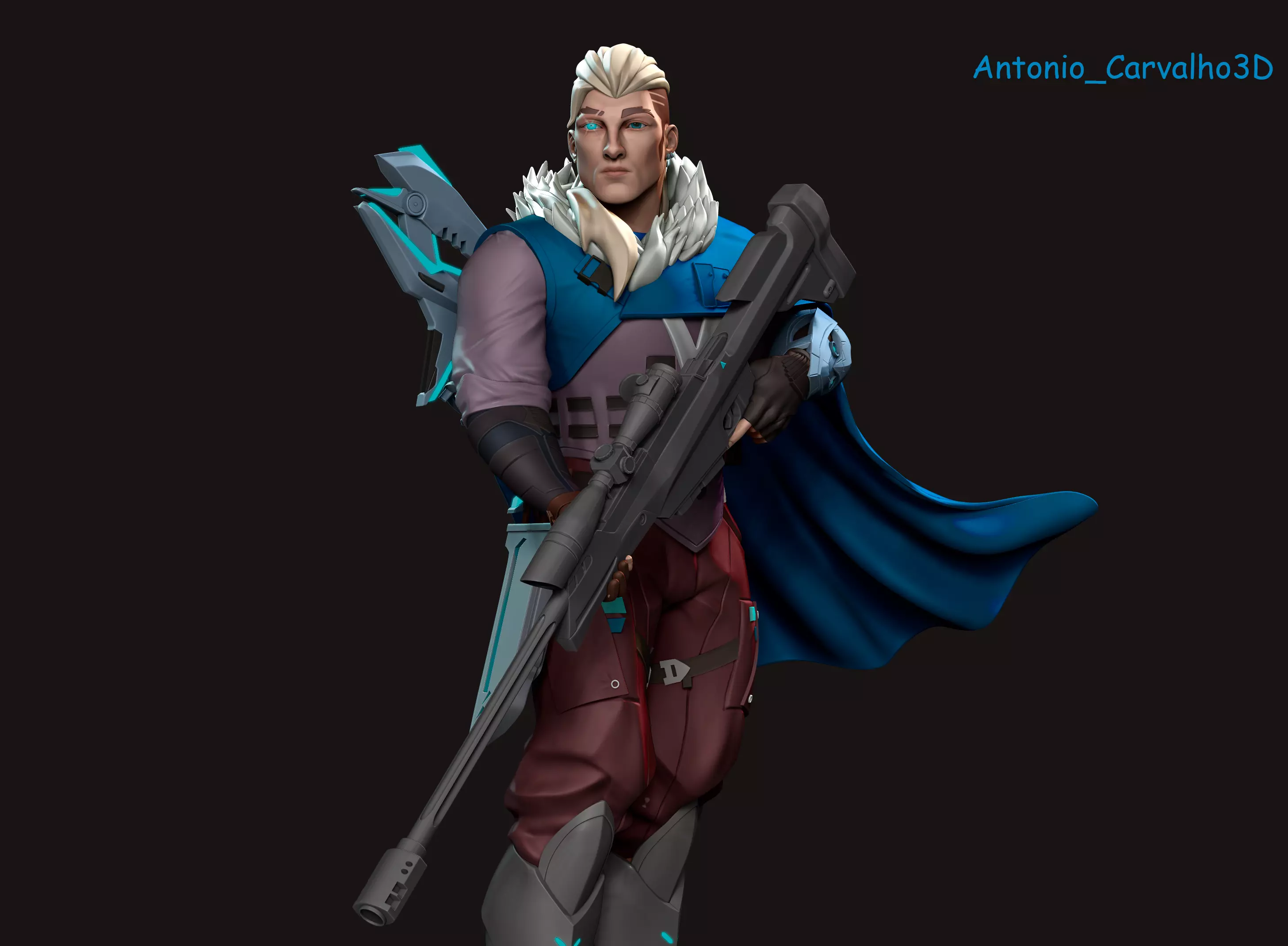 Sova agent valorant 3D print model_0