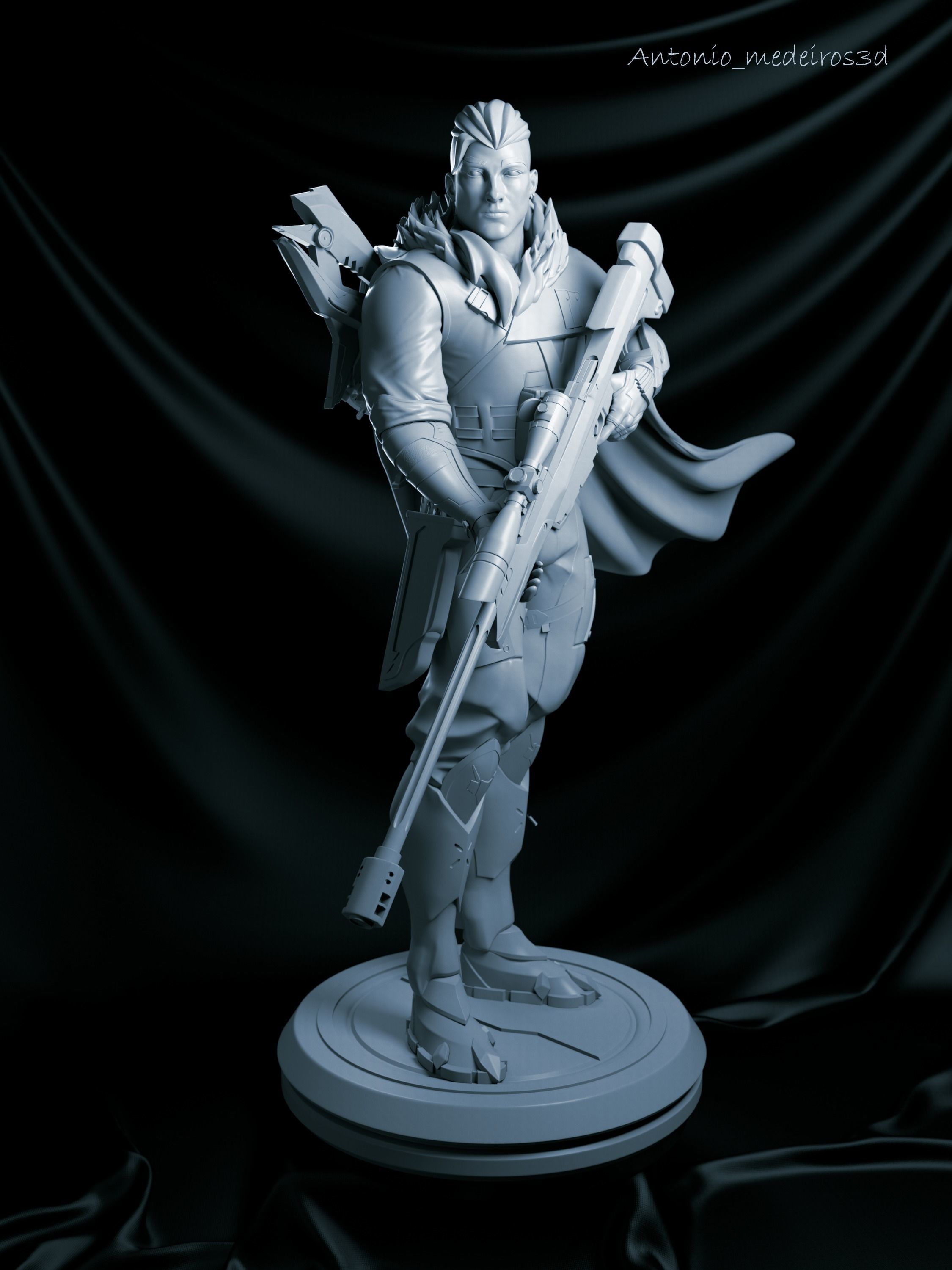 Sova agent valorant 3D print model_2