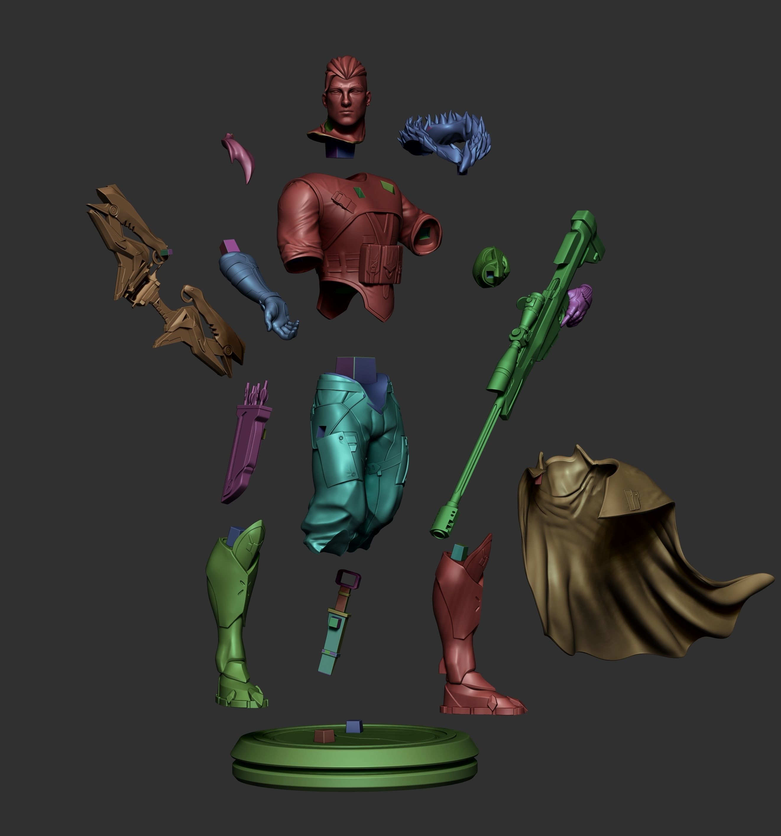 Sova agent valorant 3D print model_6