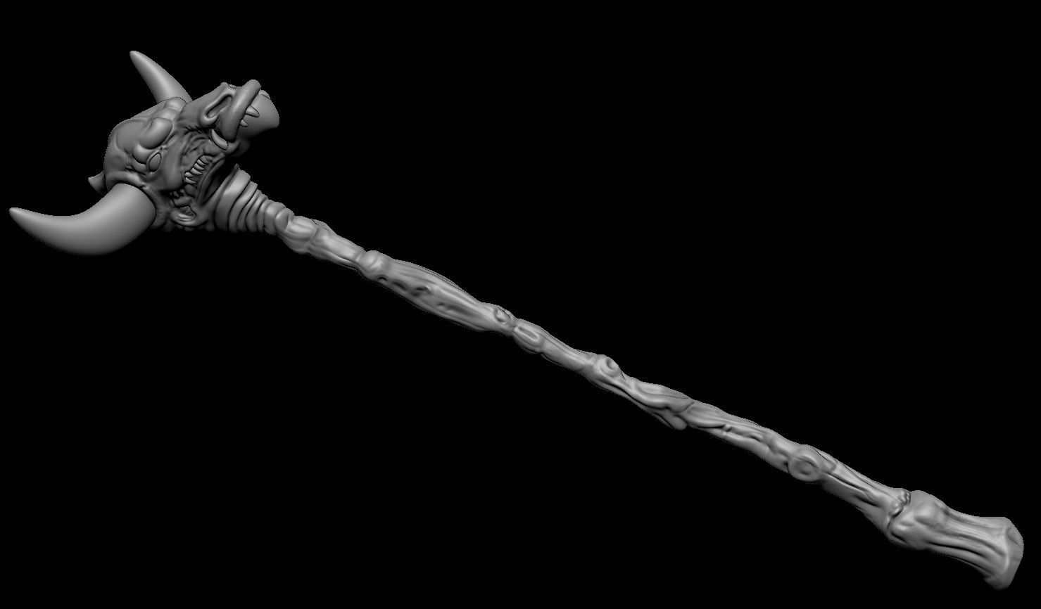 3D PRINTABLE THUNDERCATS SWORD OF OMENS AND MUMM RA STAFF 3D print model_22