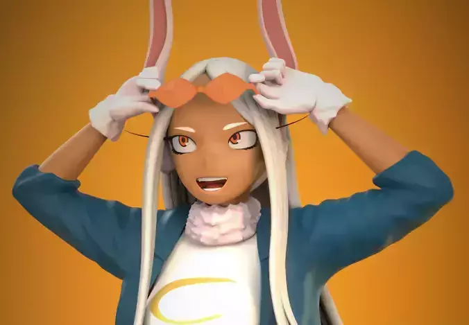 BOKU NO HERO ACADEMIA MIRKO Low-poly 3D model