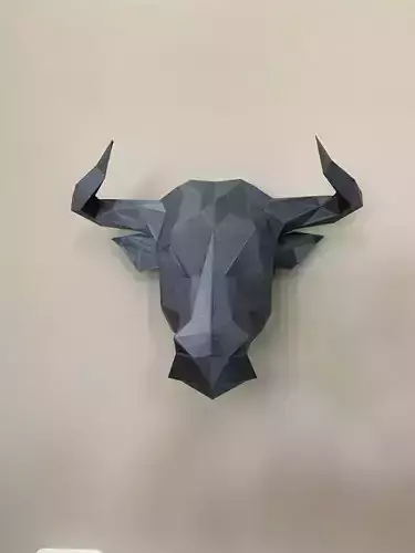 LOW POLY BULL HEAD