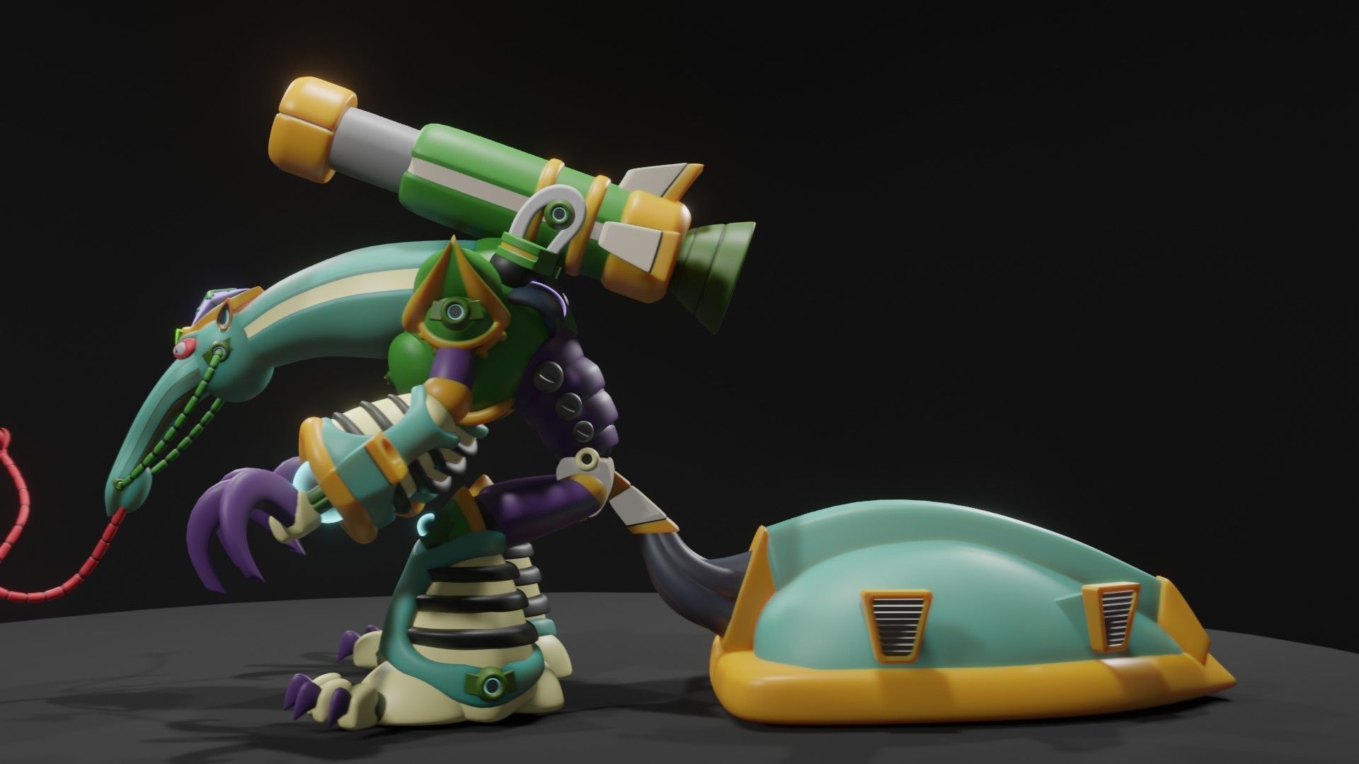 Snipe Anteator 3D model_4