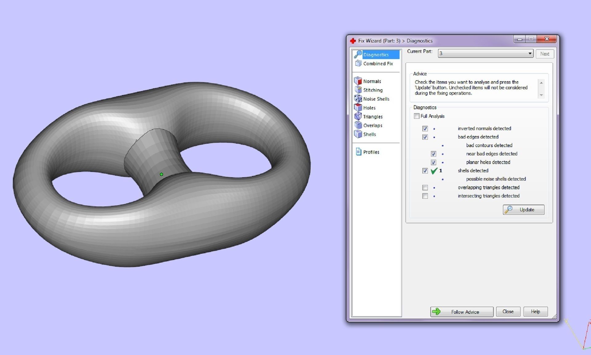 pendant Shark with chain 3D print model_6