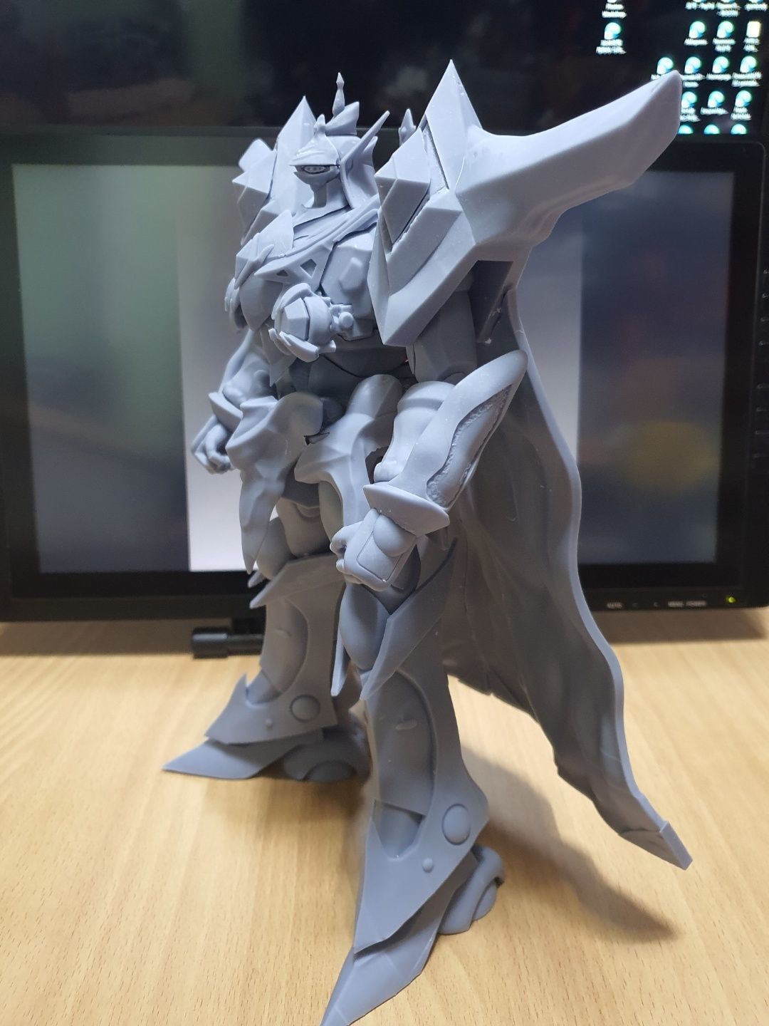 Escaflowne knight in cape 3D print model_12