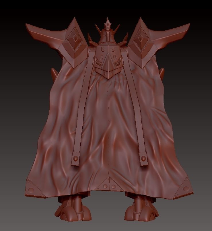 Escaflowne knight in cape 3D print model_3