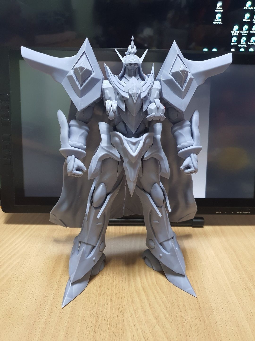 Escaflowne knight in cape 3D print model_16