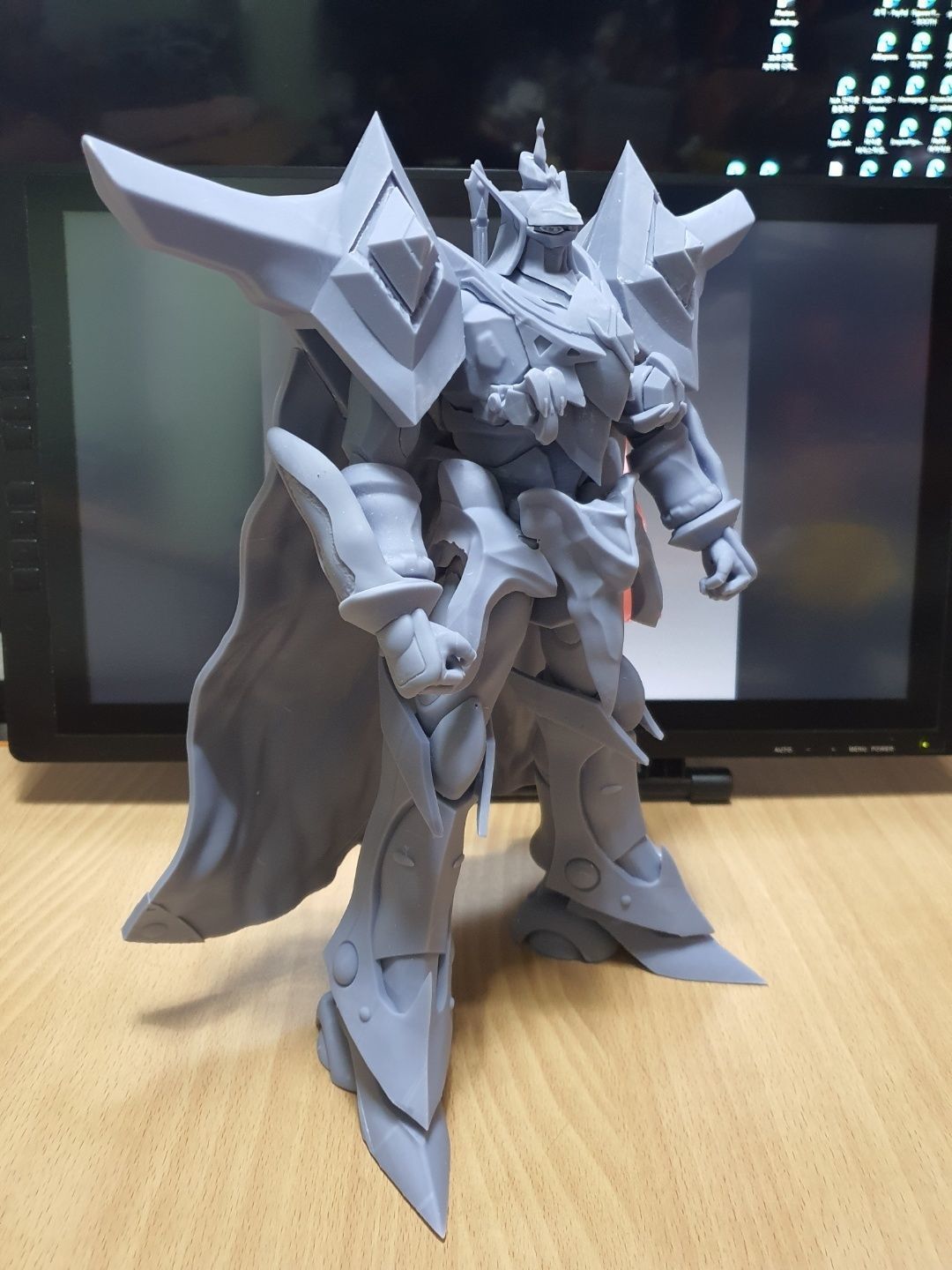 Escaflowne knight in cape 3D print model_15