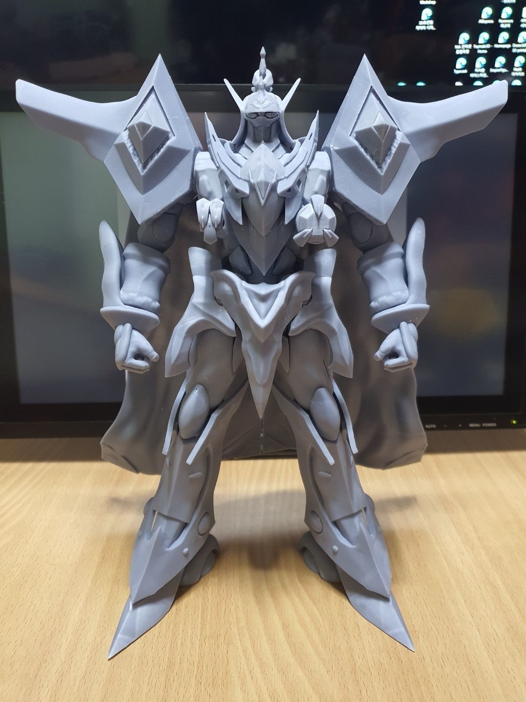 Escaflowne knight in cape 3D print model_11