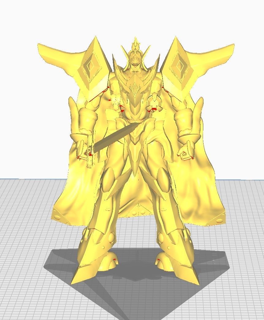 Escaflowne knight in cape 3D print model_6