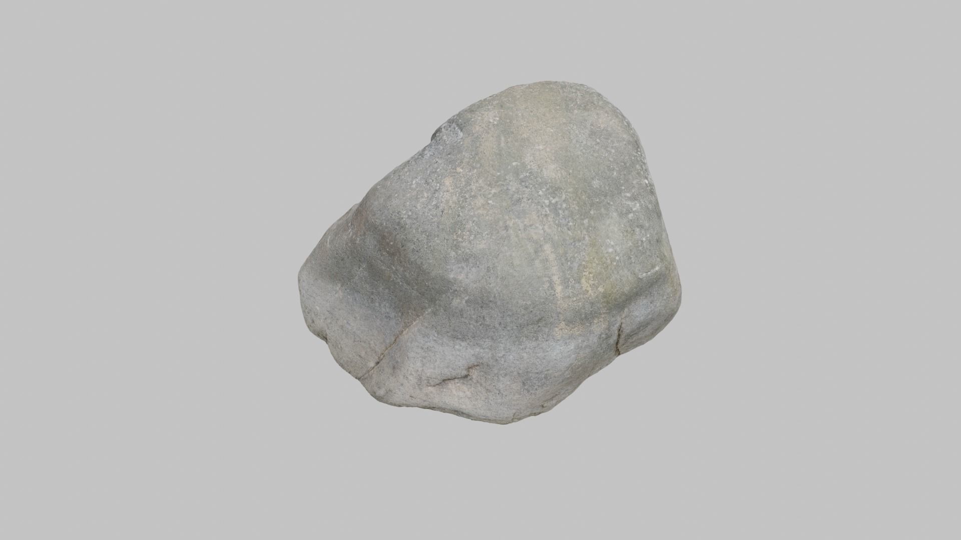 Gray Boulder - Varying LOD Free low-poly 3D model_8