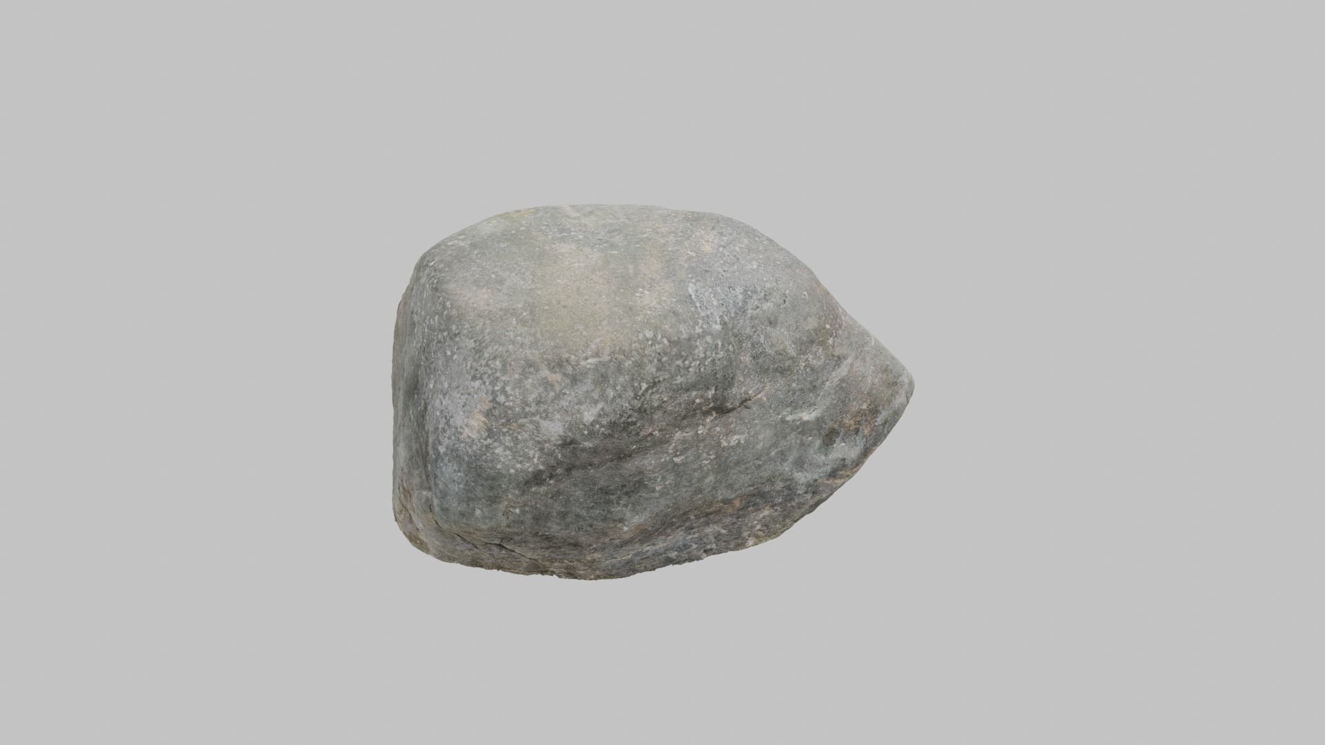 Gray Boulder - Varying LOD Free low-poly 3D model_9