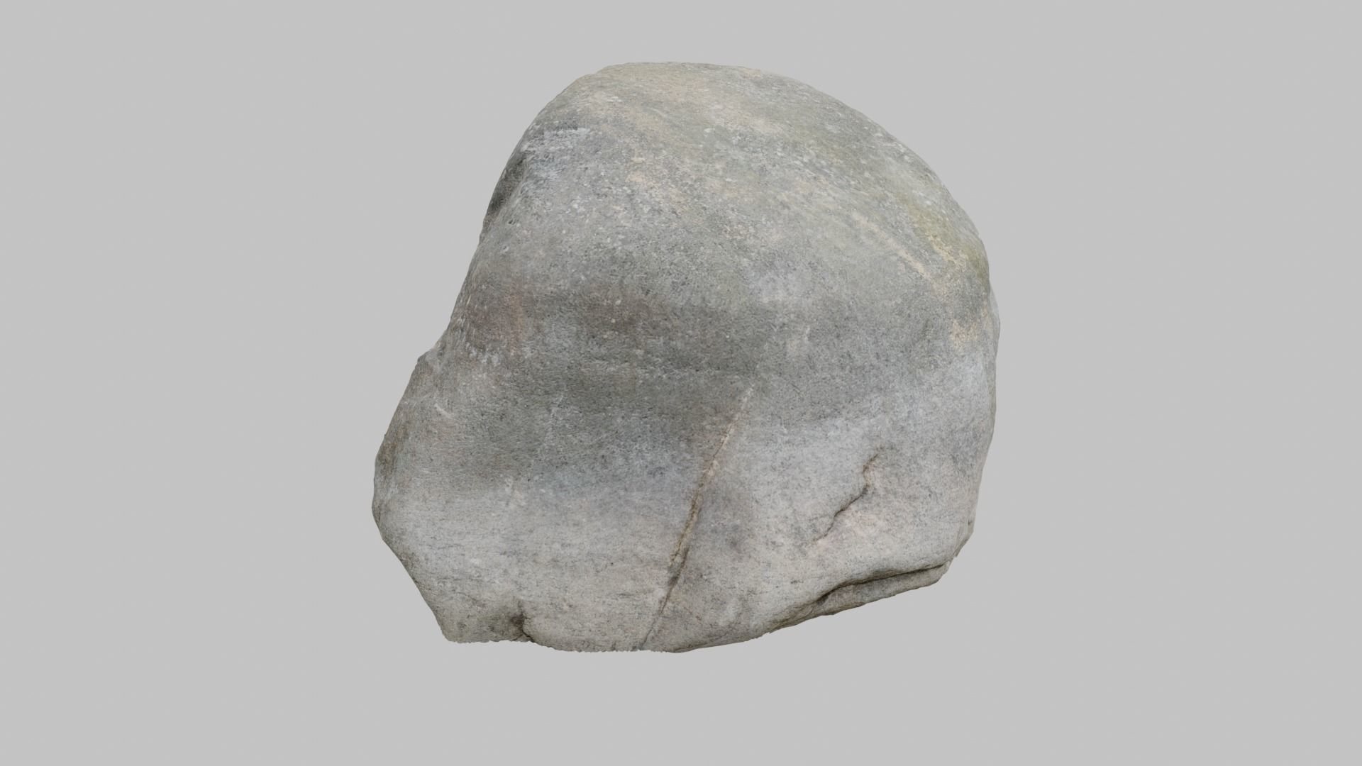 Gray Boulder - Varying LOD Free low-poly 3D model_2