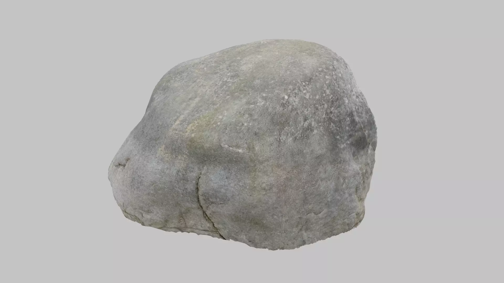 Gray Boulder - Varying LOD Free low-poly 3D model_0