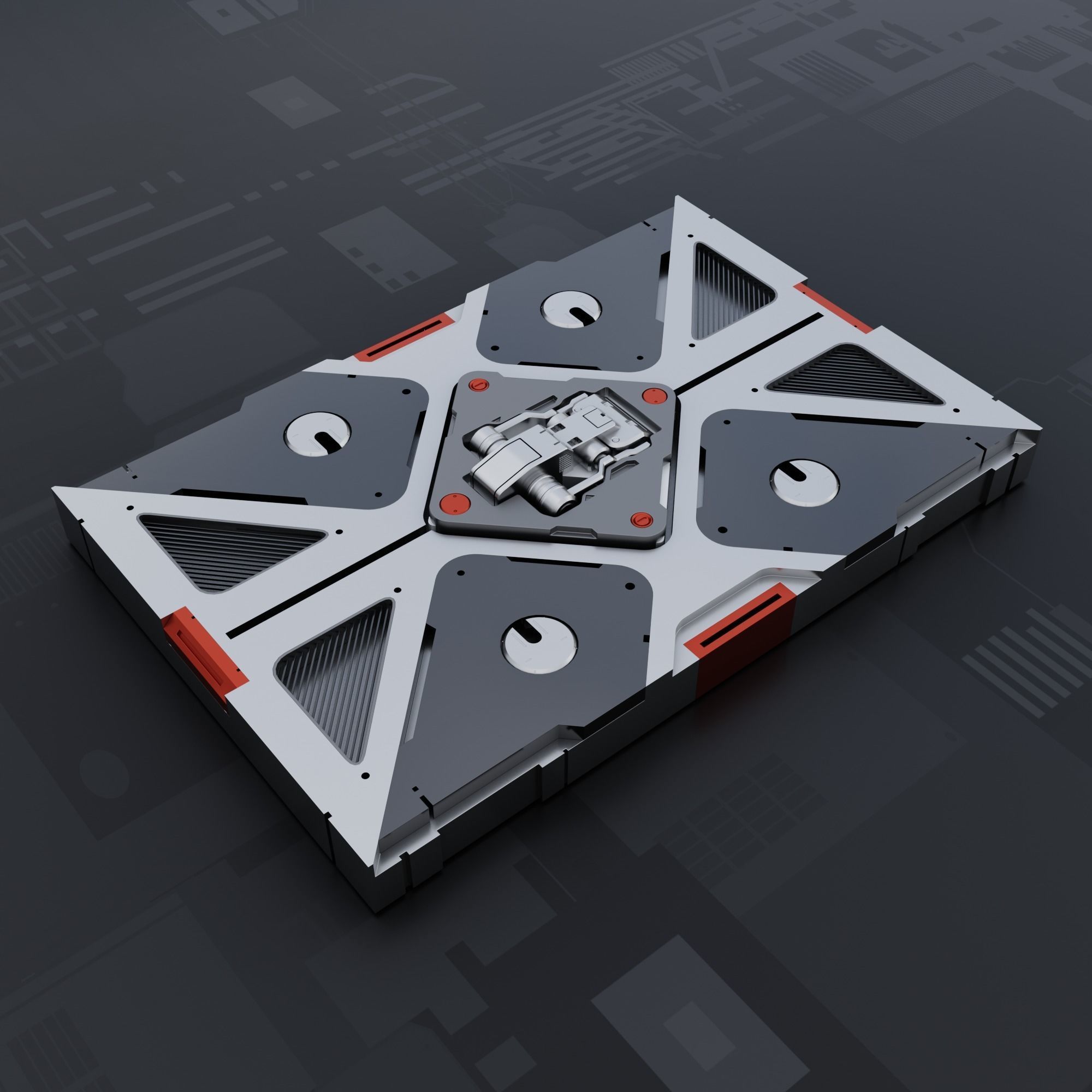 SciFi Panel Pack Vol -3 3D model_9