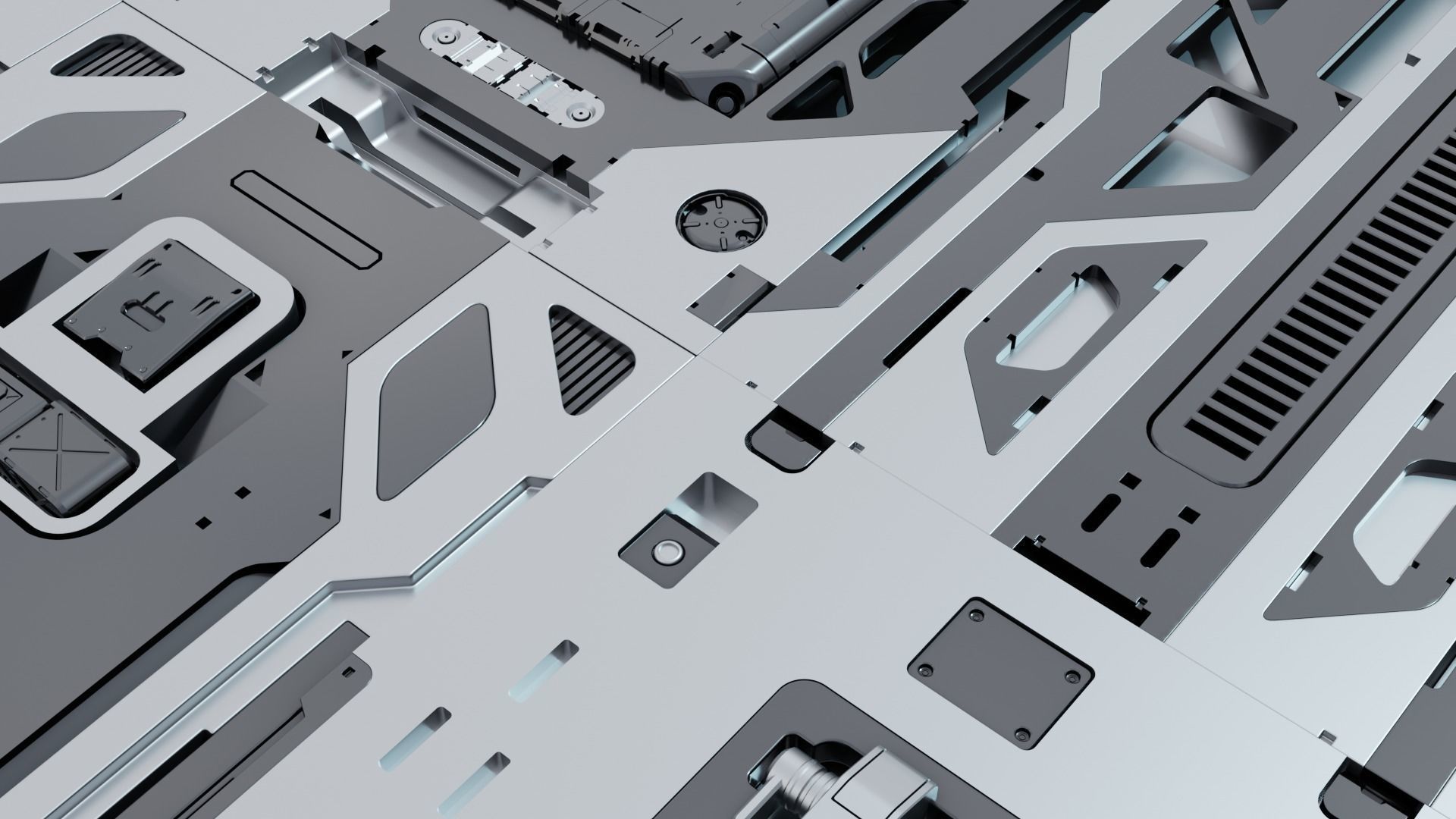 SciFi Panel Pack Vol -3 3D model_3