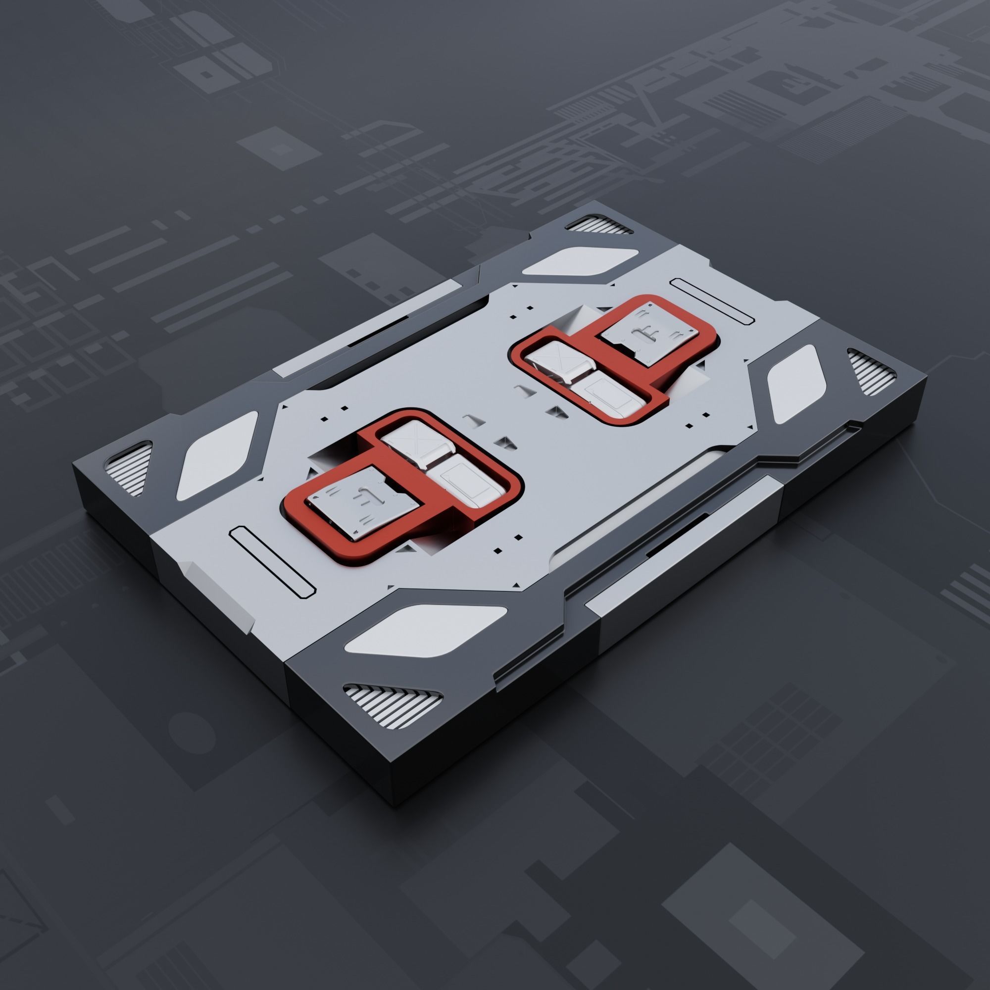 SciFi Panel Pack Vol -3 3D model_5