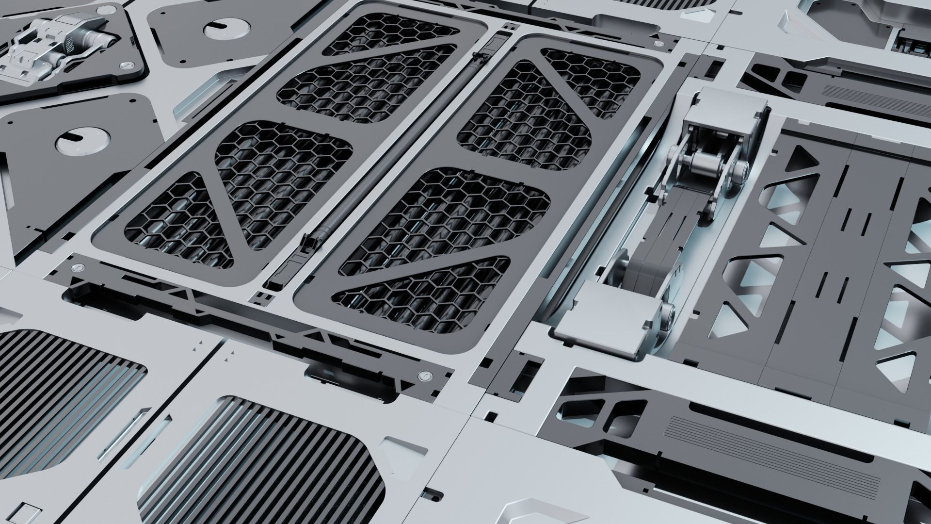 SciFi Panel Pack Vol -3 3D model_2