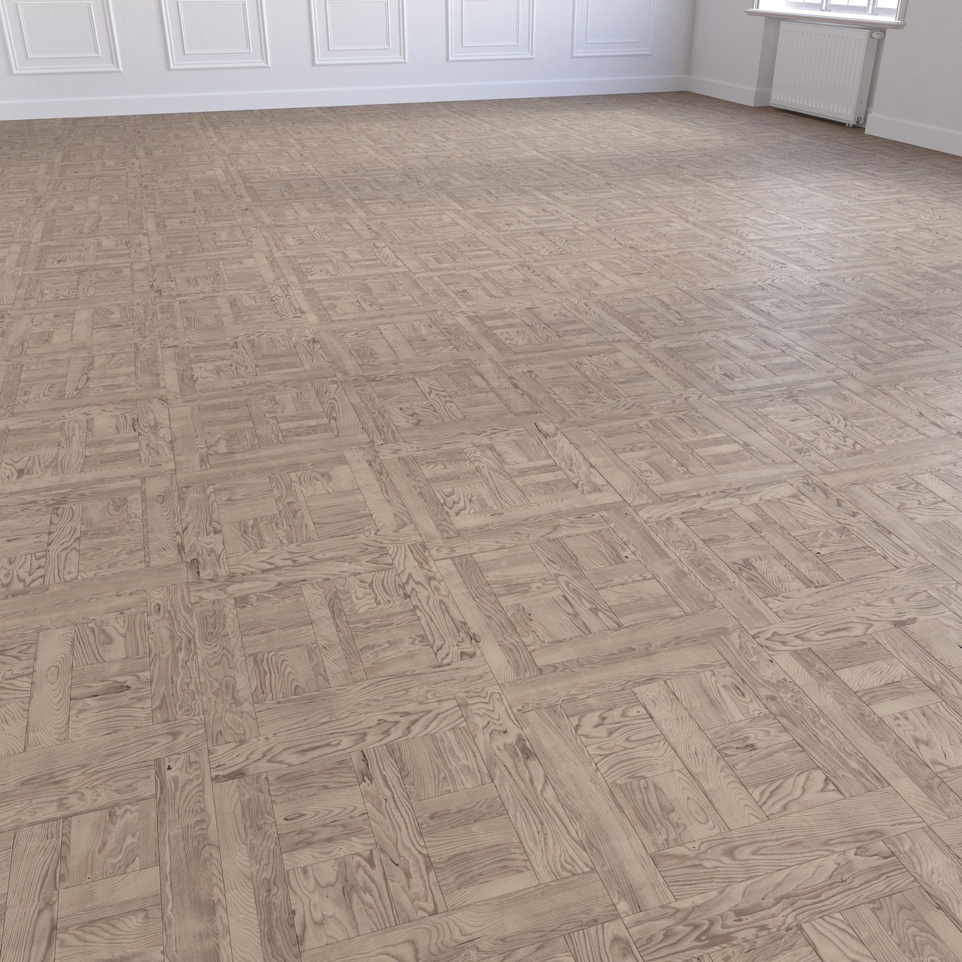 Parquet - Laminate - Wooden floor 2 in 1 Low-poly 3D model_5