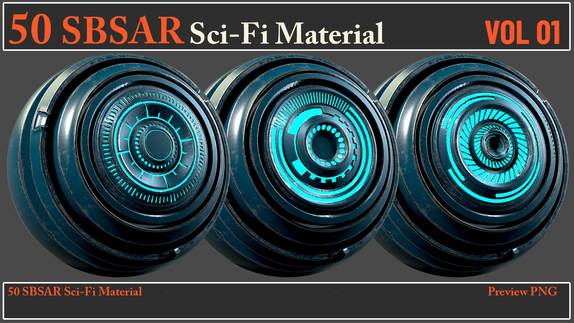 50 SBSAR Sci-Fi Material VOL01 - Video How To Use Texture_11