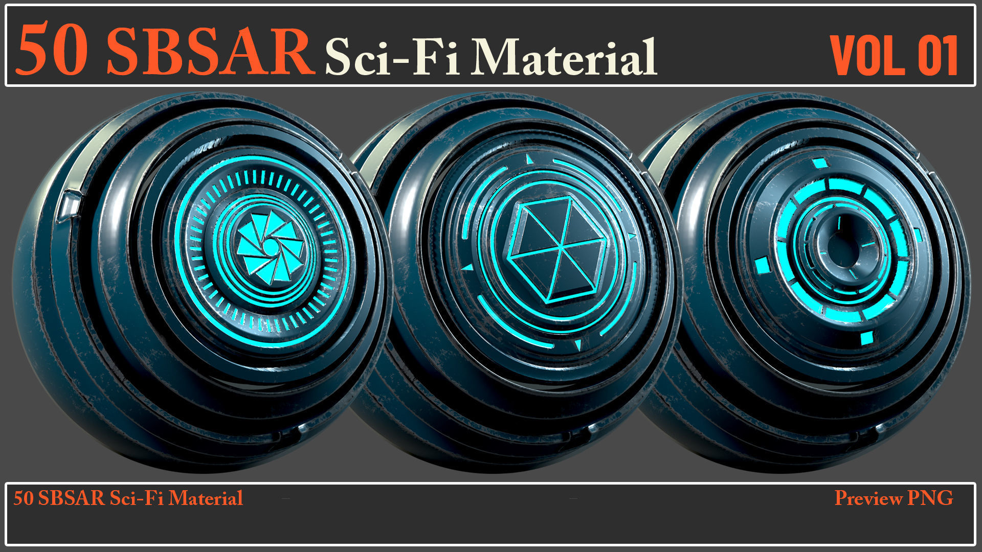 50 SBSAR Sci-Fi Material VOL01 - Video How To Use Texture_5