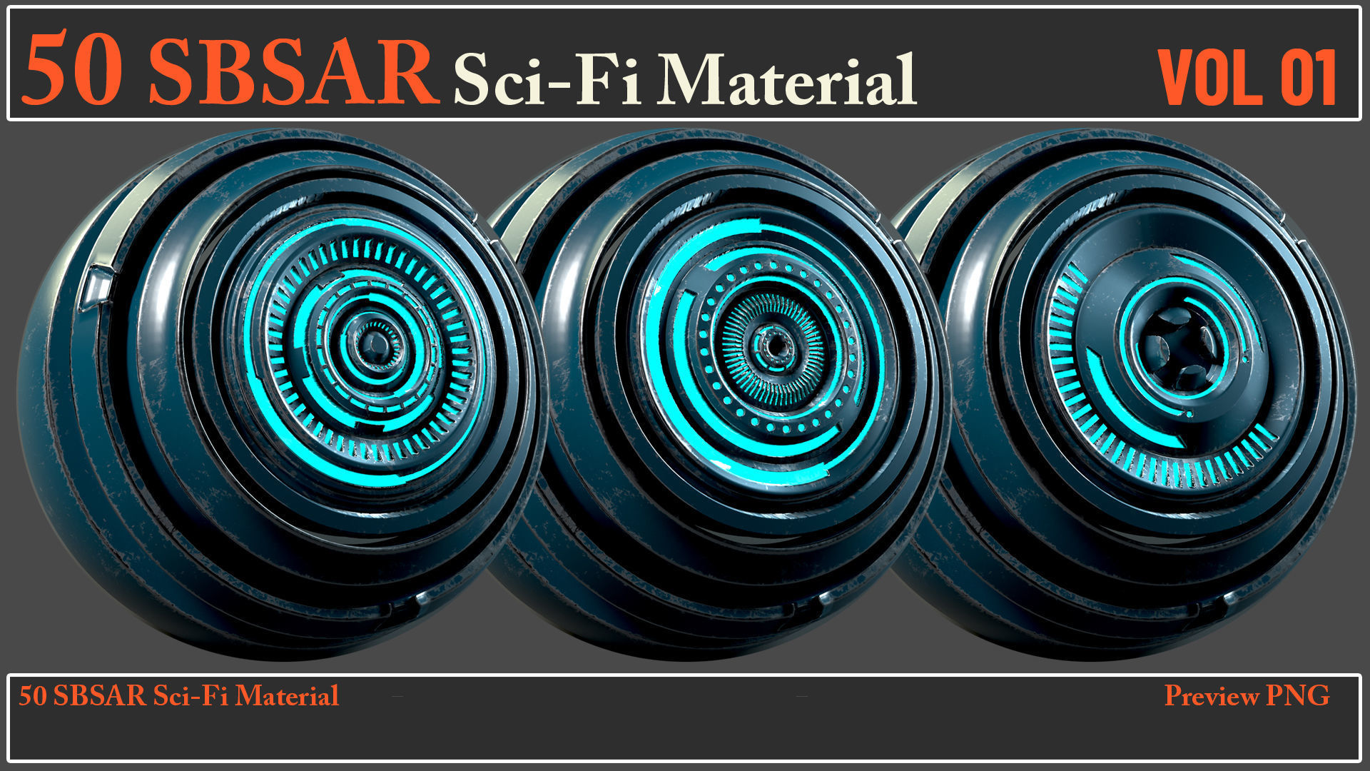 50 SBSAR Sci-Fi Material VOL01 - Video How To Use Texture_10