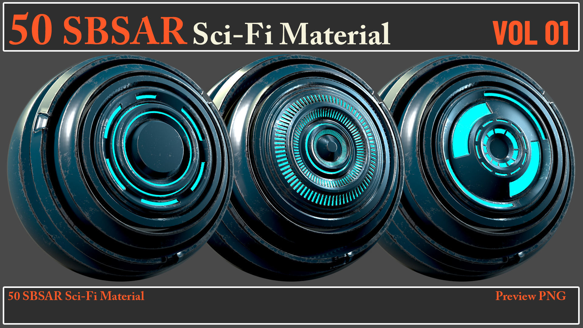 50 SBSAR Sci-Fi Material VOL01 - Video How To Use Texture_2
