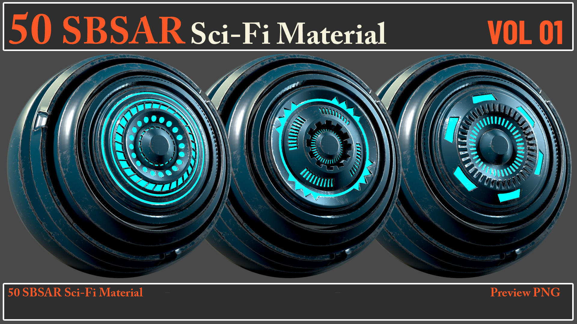 50 SBSAR Sci-Fi Material VOL01 - Video How To Use Texture_15