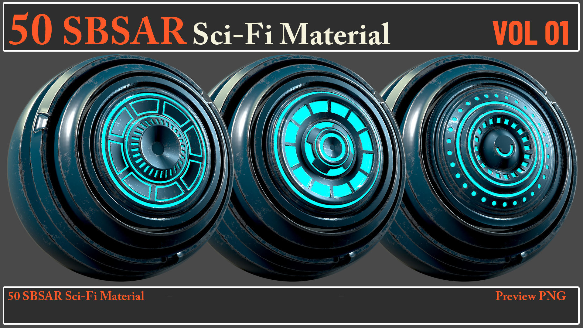 50 SBSAR Sci-Fi Material VOL01 - Video How To Use Texture_9