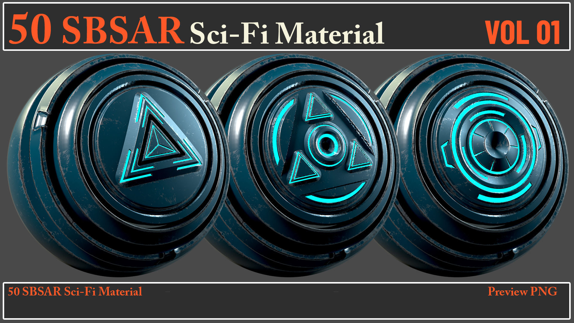 50 SBSAR Sci-Fi Material VOL01 - Video How To Use Texture_6