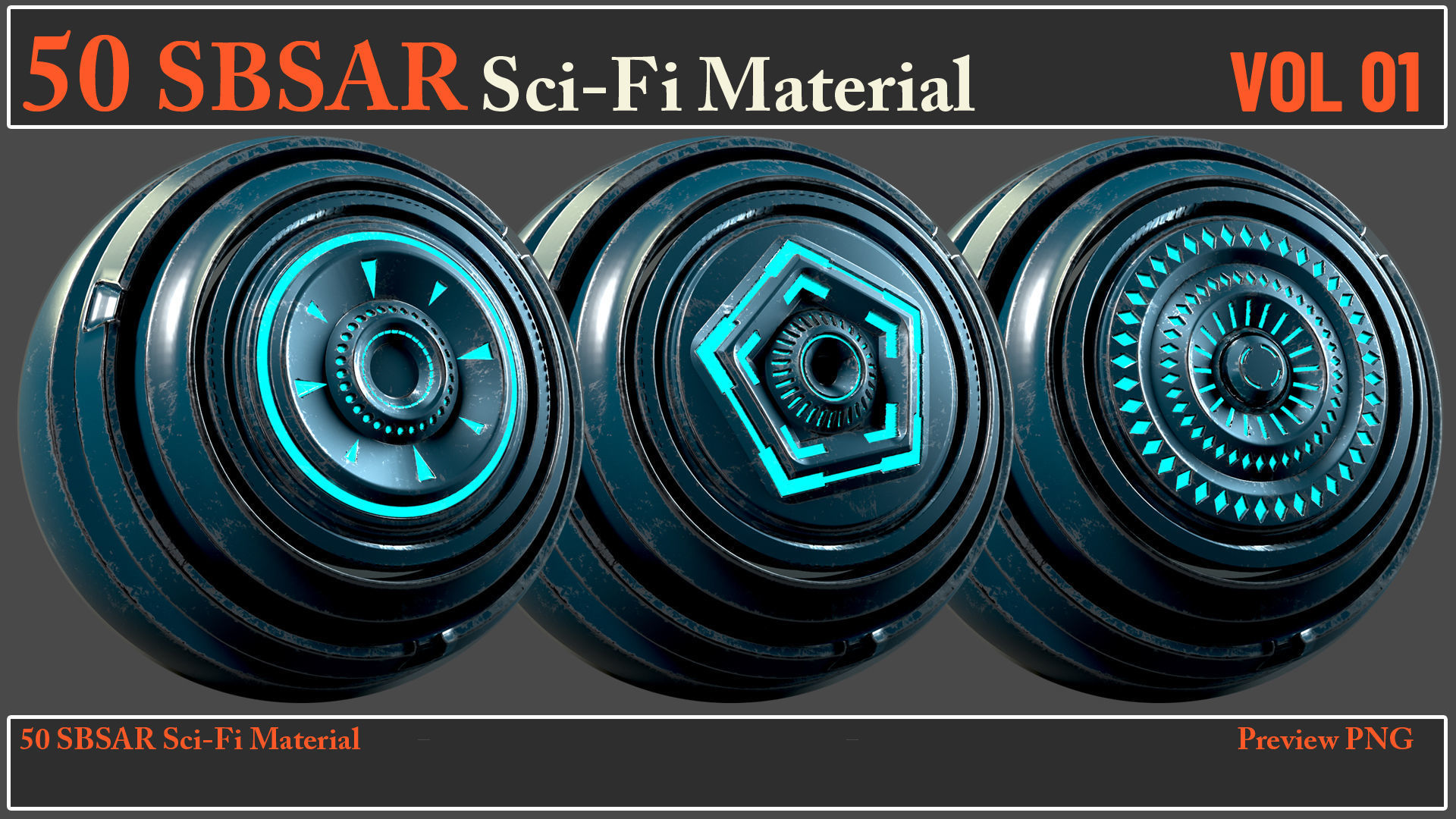 50 SBSAR Sci-Fi Material VOL01 - Video How To Use Texture_13