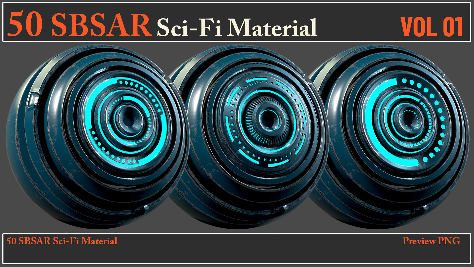 50 SBSAR Sci-Fi Material VOL01 - Video How To Use Texture_17