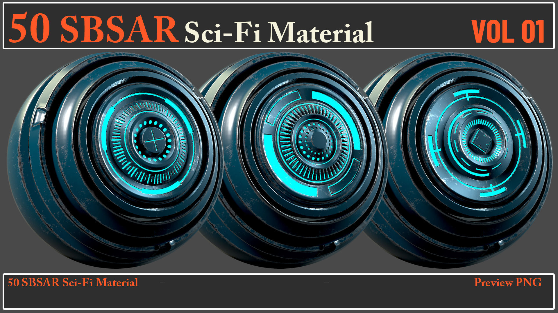 50 SBSAR Sci-Fi Material VOL01 - Video How To Use Texture_8