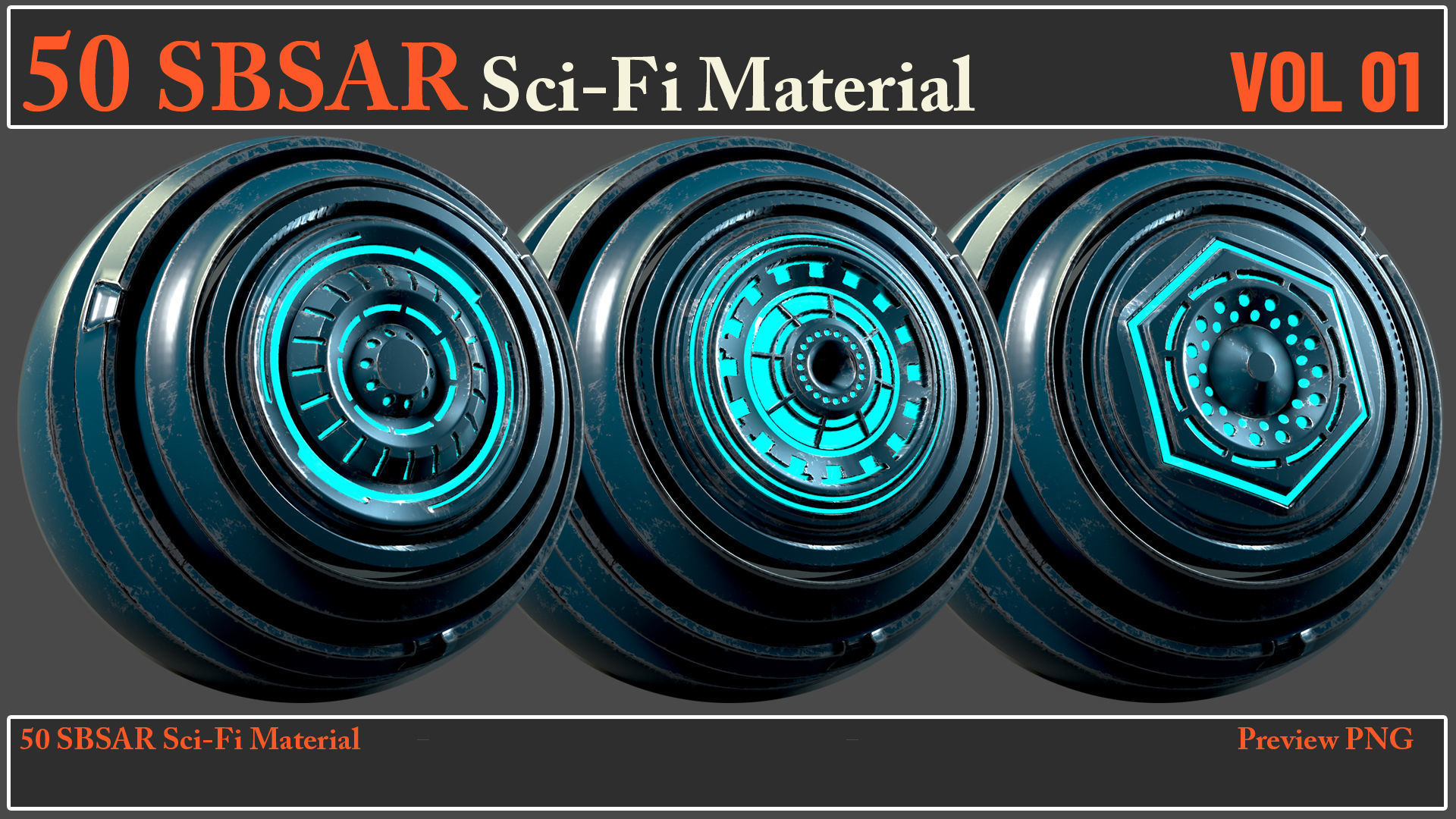 50 SBSAR Sci-Fi Material VOL01 - Video How To Use Texture_14