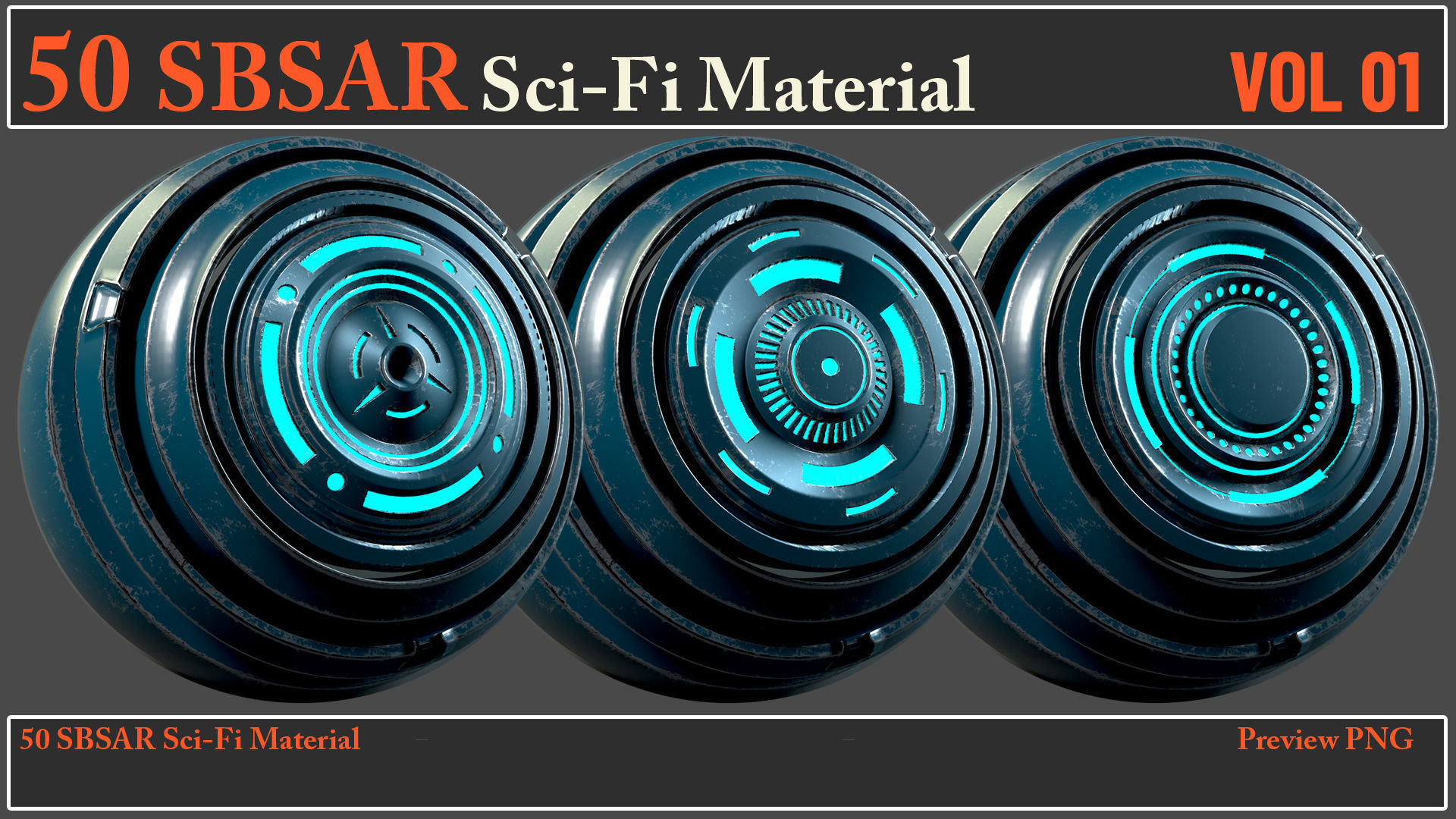 50 SBSAR Sci-Fi Material VOL01 - Video How To Use Texture_7