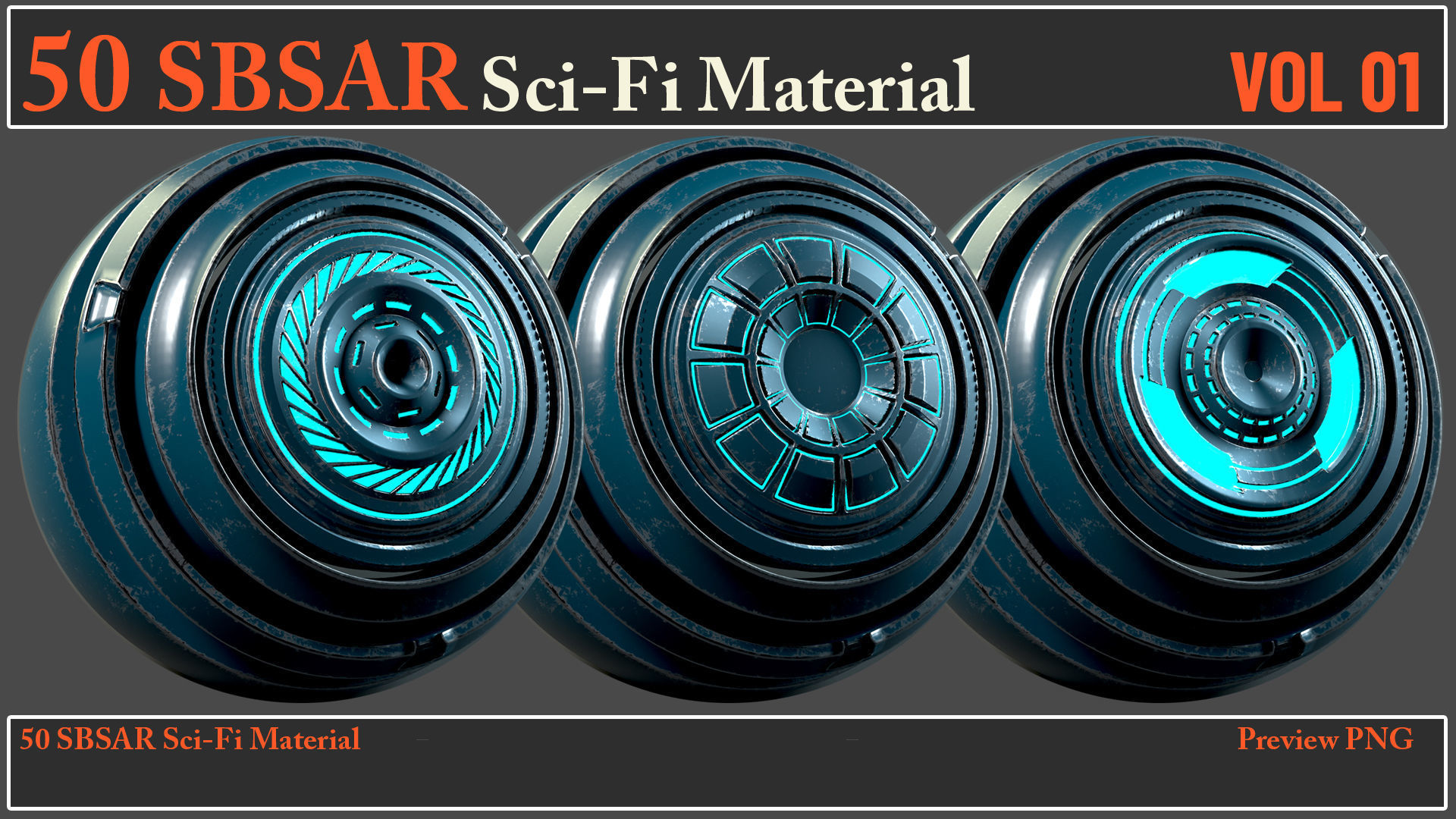 50 SBSAR Sci-Fi Material VOL01 - Video How To Use Texture_16