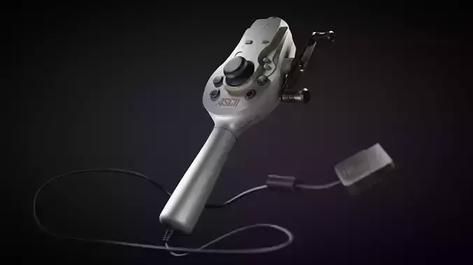 Ascii Japanese Sony PlayStation 2 Fishing Rod Controller  3D model