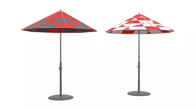 Umbrella with Textures Low Poly Free low-poly 3D model