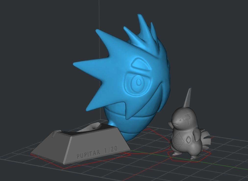 Larvitar and Pupitar Pokemon 3D print model_1