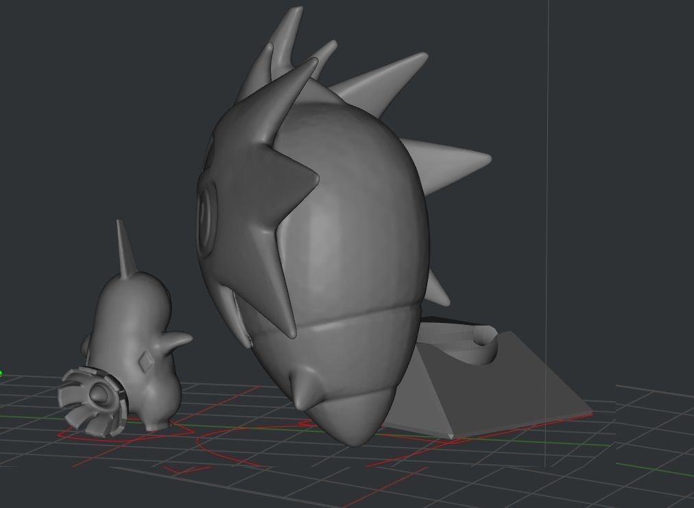 Larvitar and Pupitar Pokemon 3D print model_2