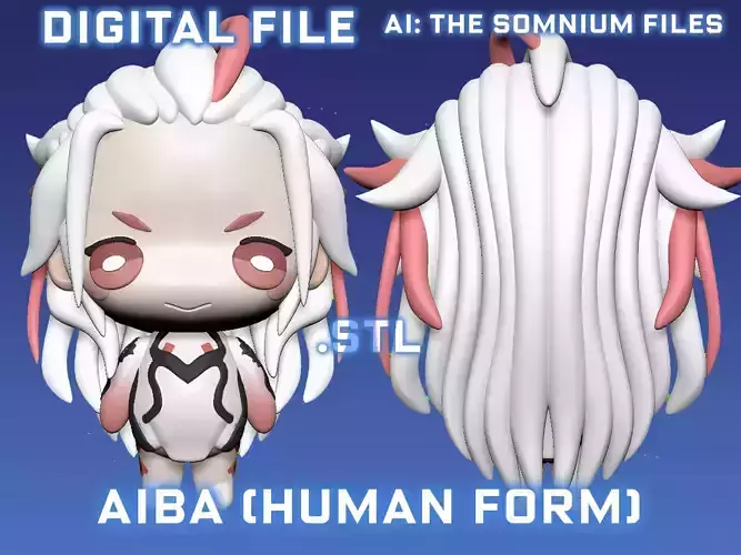 AI The Somnium Files Aiba Human Form Figure 3D print model