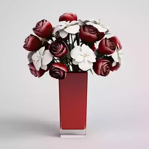 CGAxis flower 3D model