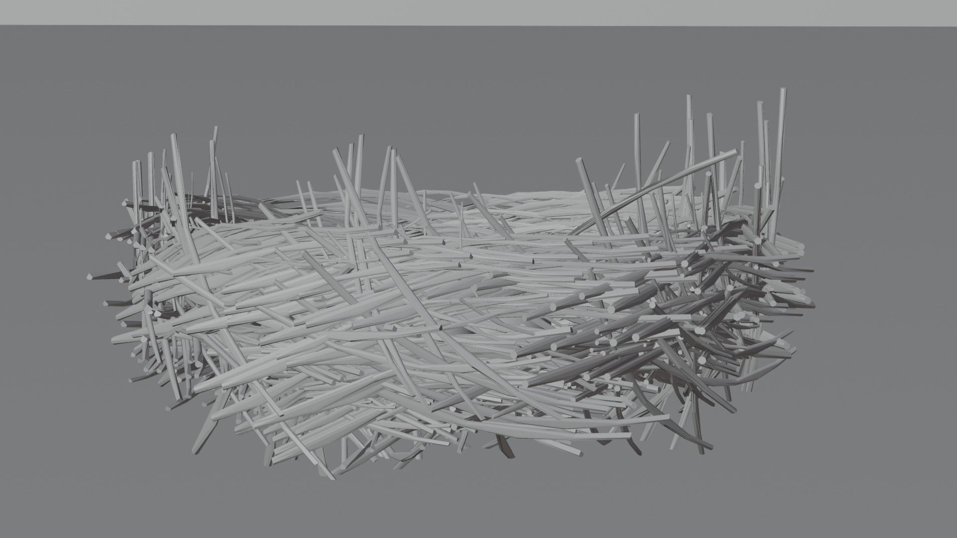 eggs in the nest Low-poly 3D model_9