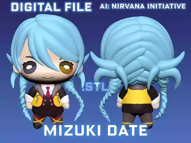Mizuki Date AI Nirvana Initiative Figure 3D print model