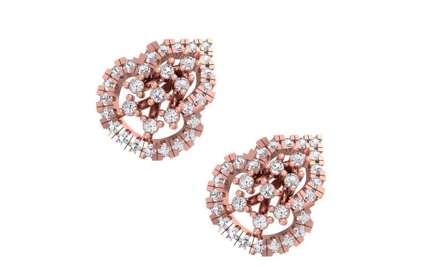 Earrings Pendant Set 3dm STL OBJ FBX Renders Details 3D print model_6